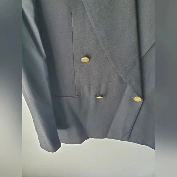 Vintage  Lanvin black blazer gold buttons - Picture 5 of 14